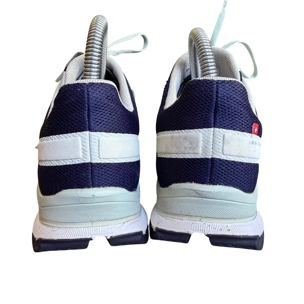 On Running Cloudflyer Womens 9 Light Blue Navy Swiss Engineering